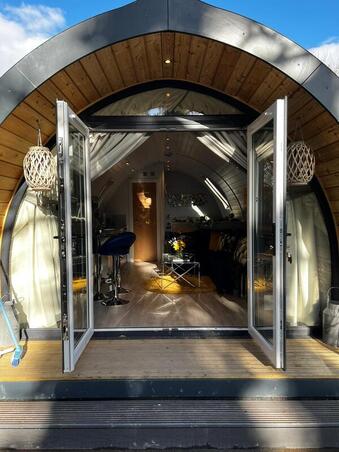 One bedroom panoramic glamping pod for sale